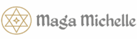 Logo esoterico di Maga Michelle – simbolo geometrico dorato e cartomanzia intuitiva